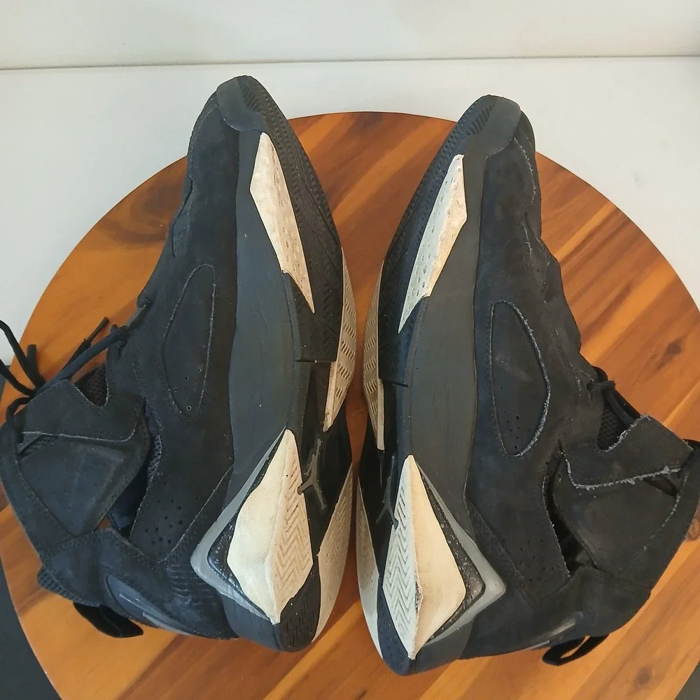 Nike Air Jordan True Flight Mens 12 Black Basketball Shoes‎ Sneakers 342964-010